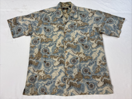 Route 66 Original Clothing Co Pacific Ocean Button Down Cotton Blend Sz M - $18.08