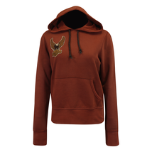 Harley-Davidson Women&#39;s Hoodie Washed Maroon Eagle Chest Embroidered L/S - £33.96 GBP