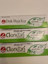 Twin Lotus - Dok Bua Ku Herbal Toothpaste 150g ( Pack of 3) Ships free from USA - £15.45 GBP