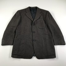 Ermenegildo Zegna Blazer Mens 50 R Brown Soft Cashmere Comfort Sports Coat - $186.99