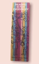 National Library Week Vintage 1970 Book Mark Stamped “Wakarusa Library” ... - $4.87