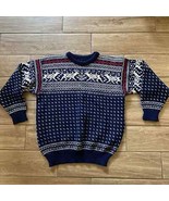 Vintage Dale of Norway Pure New Wool Sweater 90s Size Large - £106.66 GBP