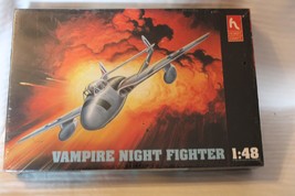 1/48 Scale Hobbycraft, Vampire NF10 Fighter Jet Kit #HC1578 BN Sealed Box - £50.93 GBP