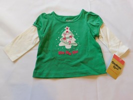 Osh Kosh B&#39;Gosh Girl&#39;s Baby Long Sleeve T Shirt Size Variations Ho Ho Ho NWT NEW - £10.34 GBP