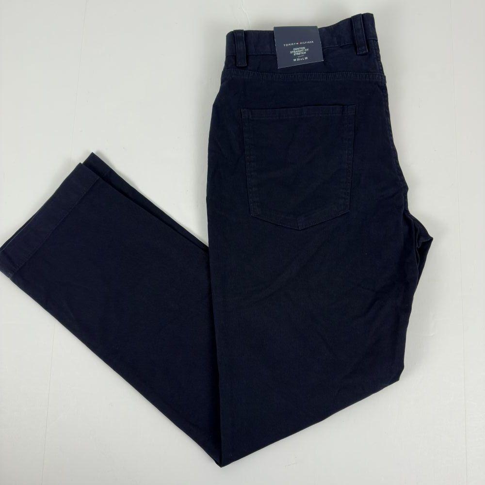 Tommy Hilfiger Men's Denton Straight-Fit 5-Pocket Chino Pants Desert Sky-33x30 Item image 7