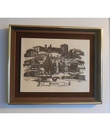 University of Idaho Campus Buildings Limited #18/500 scrimshaw art frame... - €25,85 EUR