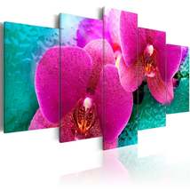 Tiptophomedecor Stretched Canvas Floral Art - Exotic Orchids - Stretched &amp; Frame - £72.10 GBP+