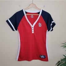 Majestic | St. Louis Cardinals Baseball V-neck Womens Top Size XL - £19.03 GBP