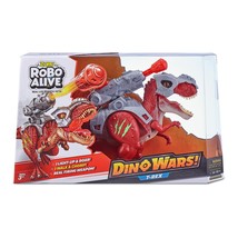 Robo Alive Dino Wars Walking T-Rex Toy with Epic Armor Dino Blaster &amp; Light U... - £23.29 GBP