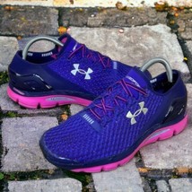 Under Armour Womens 10 Shoes Speedform Gemini Purple Rebel Pink Running ... - $32.25