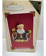 HALLMARK Keepsake 2004 JOLLY OLD KRIS JINGLE SANTA ORNAMENT New - $4.21