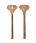 Alfredo by Georg Jensen Oak Wood Salad Serving Set 2 Pieces - New - $79.34 CAD