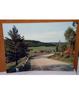 Picture of a farm and the surrounding fields, mountains Situated in smal... - $34.19 CAD