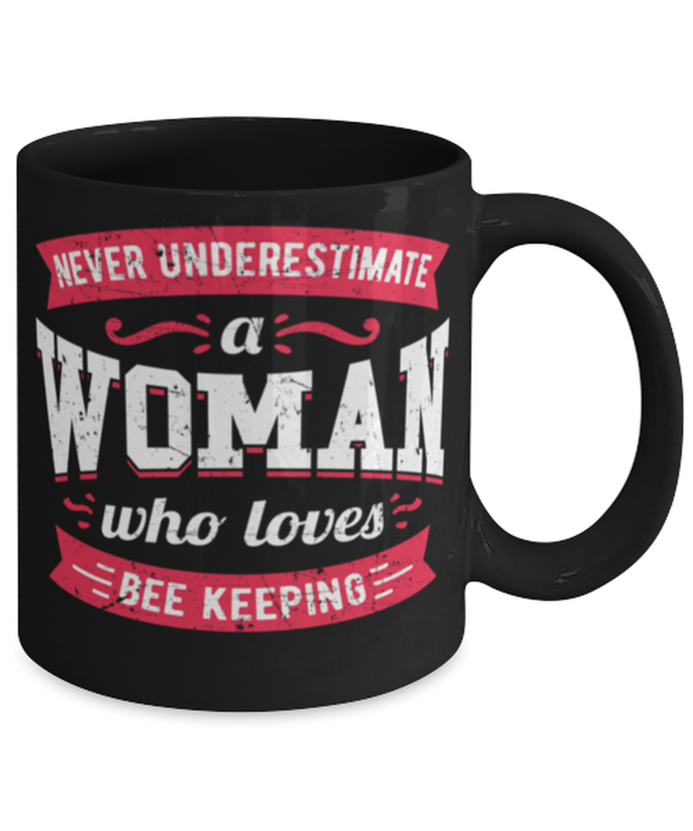 Never Underestimate a Woman Who Loves bee keeping Mug Great quote gift for her  Item image 2