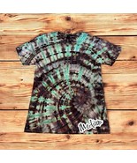 NEW Gildan Mens Unisex Brown Mint Green Spiral Tie Dye Short Sleeve Shir... - $33.57 CAD