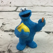 Sesame Street Cookie Monster Figure Vintage Blue - $6.92