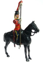 Vintage W Britains Mounted 9th Queens Royal Lancer Lead Toy Soldier #1 - £23.69 GBP