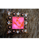 4 Conchos Rhinestone Horse Saddle Western Rodeo Bridle Berry Pink CO122 - $21.77