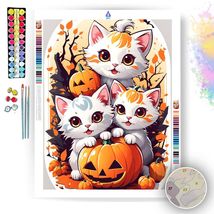 Kittens&#39; Halloween Play  - Paint by Numbers - £24.10 GBP+