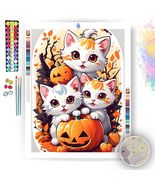 Kittens&#39; Halloween Play  - Paint by Numbers - £23.52 GBP+