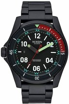 NWT Nixon A9591320-00 Mens &quot;The Descender&quot; Black Stainless Steel Watch - £260.50 GBP