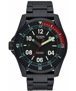 NWT Nixon A9591320-00 Mens &quot;The Descender&quot; Black Stainless Steel Watch - $446.54 CAD