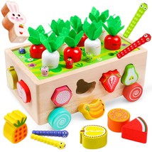 Toddler Montessori Wooden Educational Toys Farm Orchard Intelligence Car Prescho - £25.15 GBP