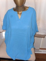 Boca Bay V-Neck Blue Pullover Short Sleeve PXL - NEW! - $6.92