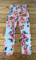 Jen7 By 7 For all mankind NWT Women’s Floral Ankle Skinny Jeans Size 2 White CY - £23.66 GBP