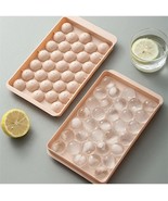 2 Pack Round Ice Cube Maker Silicone Tray for Freezer with Lid （random c... - $155.96 MXN