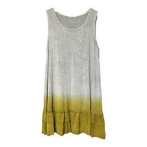 EASEL Womens Gray Brown Sleeveless Ombre Loose Tank Dress Size Large - £11.74 GBP