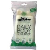 Daily Concepts Daily Body Scrubber Reusable Organic Cotton Exfoliator Lu... - $3.75