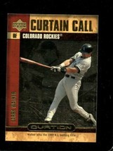 2000 Upper Deck Ovation Curtain Calls #CC17 Larry Walker Exmt Rockies Ho *X82520 - £0.97 GBP