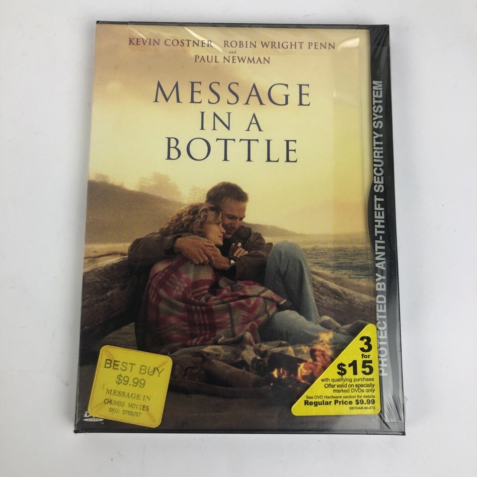 Message in a Bottle (DVD, 1999, Widescreen) Kevin Costner Paul Newman - ... - $11.87