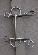 Pelham Bit w Mullen 5&quot; Mouth Piece 3-1/2&quot; Shanks SS Horse Bit English Tack - $29.69