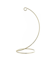 KURT ADLER 8&quot; TWISTED GOLD FINISH WIRE HOOK ORNAMENT DISPLAY STAND W1172 - $12.88