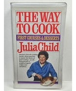 Julia Child The Way to Cook First Courses &amp; Desserts Clamshell 1985 Vide... - $7.95