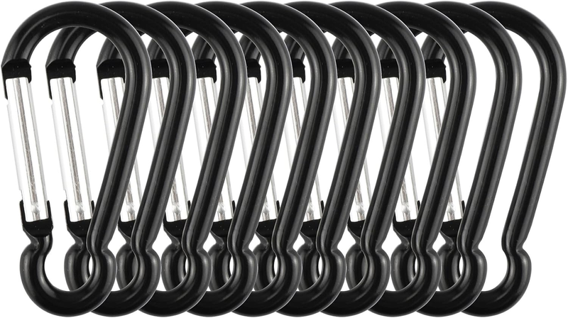 Swatom Aluminum Carabiner Clip 1.6/1.9/2.3/2.7/3.1 Inches Spring Snap Hook Keyri Item image 10