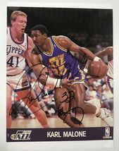 Karl Malone Signed Autographed Color 8x10 Photo Utah Jazz - Lifetime COA - £78.44 GBP