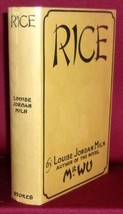 Louise Jordan Miln RICE First edition Hardcover DJ Chinese Labor Novel Culture - £38.93 GBP