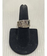 Sterling Silver Spoon Ring - Rose  - Size 7 wt= .4oz - $86.65 CAD