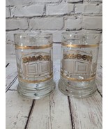 Vintage Culver Brand Saloon 22k Gold Beer Mug Set Of 2 - $23.36