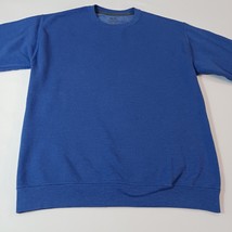 Fruit of the Loom Men's Blue Cotton Blend Pullover Long Sleeve Sweatshirt Size M image 8