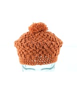 NOS Vintage 50s 60s Streetwear Wool Crochet Knit Pom Winter Beanie Beret... - £31.25 GBP