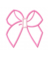 Bow Machine Embroidery Applique Design - $4.00