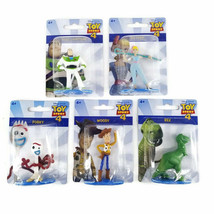 New Mattel Disney Toy Story 4 Collectable Figurines Cake Toppers Woody Buzz Fork - £14.30 GBP