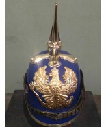 Halloween Prussian Helmet German Leather Pickelhaube Helmet With Liner - $2,417.67 MXN