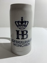 Hofbrauhaus Munchen Germany stein 0.5 L tall engraved - $19.39