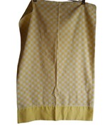 Vintage White Yellow Checked Standard Pillowcase Dantrel Muslin cottage ... - $11.99