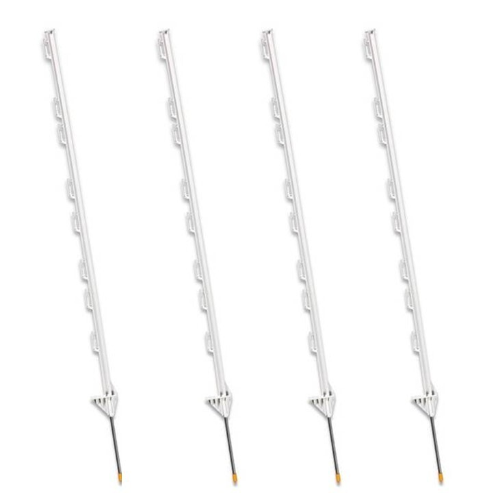 Dare 2400W Electric Fence Post 48&#39;&#39;, Self-Insulating, 8-Holders, White (... - $45.53